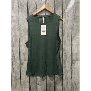 Fabletics Monet V-Back Tie Tank Top Green Women's Size Medium